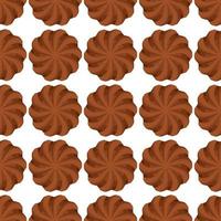 Pattern homemade cookie different taste in pastry biscuit vector