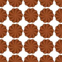 Pattern homemade cookie different taste in pastry biscuit vector