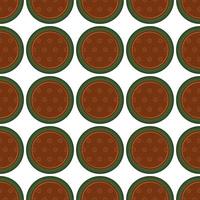 Pattern homemade cookie different taste in pastry biscuit vector