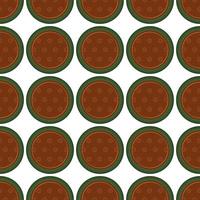 Pattern homemade cookie different taste in pastry biscuit vector