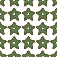 Pattern homemade cookie different taste in pastry biscuit vector