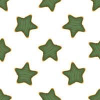 Pattern homemade cookie different taste in pastry biscuit vector