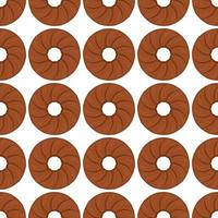 Pattern homemade cookie different taste in pastry biscuit vector