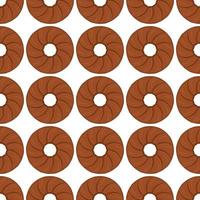 Pattern homemade cookie different taste in pastry biscuit vector