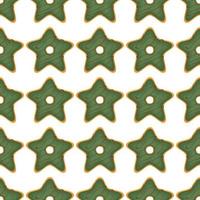 Pattern homemade cookie different taste in pastry biscuit vector