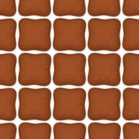 Pattern homemade cookie different taste in pastry biscuit vector