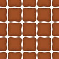 Pattern homemade cookie different taste in pastry biscuit vector