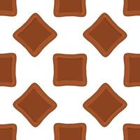 Pattern homemade cookie different taste in pastry biscuit vector