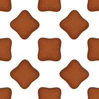 Pattern homemade cookie different taste in pastry biscuit vector