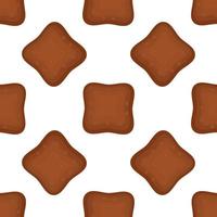 Pattern homemade cookie different taste in pastry biscuit vector