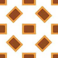 Pattern homemade cookie different taste in pastry biscuit vector