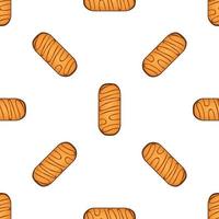 Pattern homemade cookie different taste in pastry biscuit vector