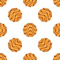 Pattern homemade cookie different taste in pastry biscuit vector