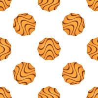 Pattern homemade cookie different taste in pastry biscuit vector