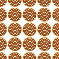 Pattern homemade cookie different taste in pastry biscuit vector