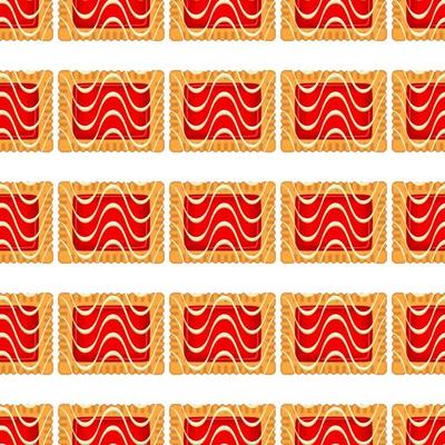 Pattern homemade cookie different taste in pastry biscuit