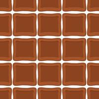 Pattern homemade cookie different taste in pastry biscuit vector