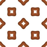 Pattern homemade cookie different taste in pastry biscuit vector