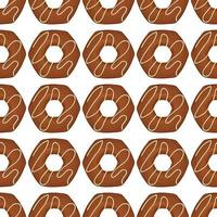 Pattern homemade cookie different taste in pastry biscuit vector