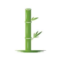 Bamboo ,green nature , logo design template, brand company vector