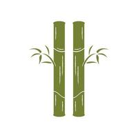 bambú ,verde naturaleza , logo diseño plantilla, marca empresa vector