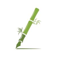 Bamboo ,green nature , logo design template, brand company vector