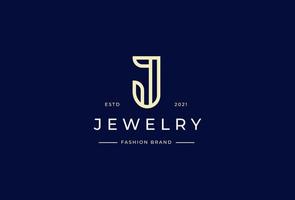Creative letter J minimalist line logo design concept. Initial symbol for corporate business identity. Alphabet vector element