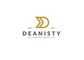 Creative letter D simple elegant logo design concept. Initial symbol for corporate business identity. Alphabet vector element
