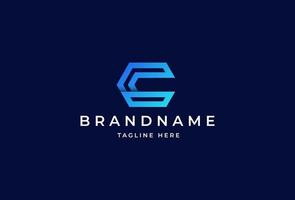 Creative letter monogram gradient logo design concept. Initial symbol for corporate business identity. Alphabet vector element