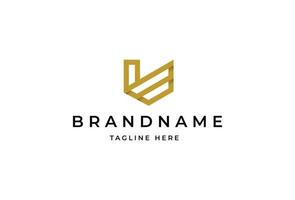 Creative letter U minimalist logo design concept. Initial symbol for corporate business identity. Alphabet vector element