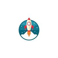 rocket vector icon logo design