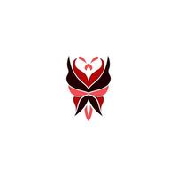 butterfly abstract line logo design, butterfly logo vector