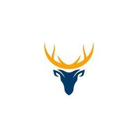 deer head vector logo design