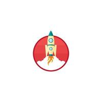 rocket vector icon logo design