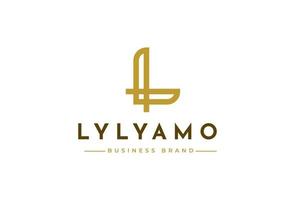 Creative letter L monogram elegant logo design concept. Initial symbol for corporate business identity. Alphabet vector element