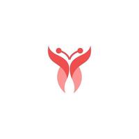 butterfly vector icon logo design