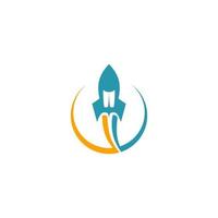 rocket vector icon logo design