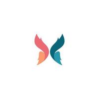 butterfly abstract line logo design, butterfly logo vector