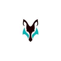 wolf head abstract line logo design, wolf logo vector