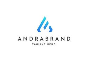 Creative letter A monogram logo design concept. Initial symbol for corporate business identity. Alphabet vector element