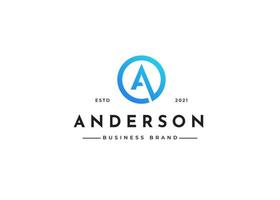 Creative letter A modern elegant logo design concept. Initial symbol for corporate business identity. Alphabet vector element