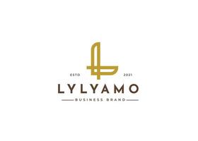 Creative letter L monogram elegant logo design concept. Initial symbol for corporate business identity. Alphabet vector element
