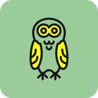 Snowy Owl Vector Icon Design