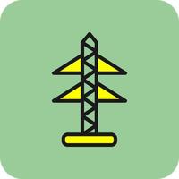 Electric Tower Vector Icon Design