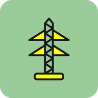 Electric Tower Vector Icon Design