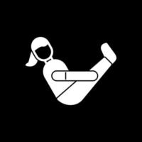 Boat Pose Vector Icon Design