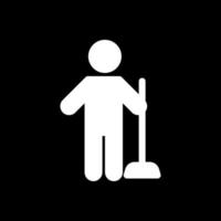 Man Holding Wiper Vector Icon Design