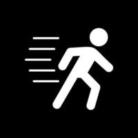 Running Person Vector Icon Design