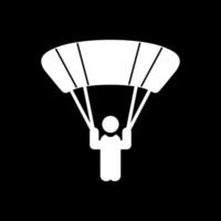 Sky Diver Vector Icon Design