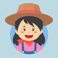 Avatar of a Farmer Character vector